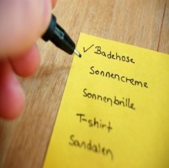 Reisepackliste